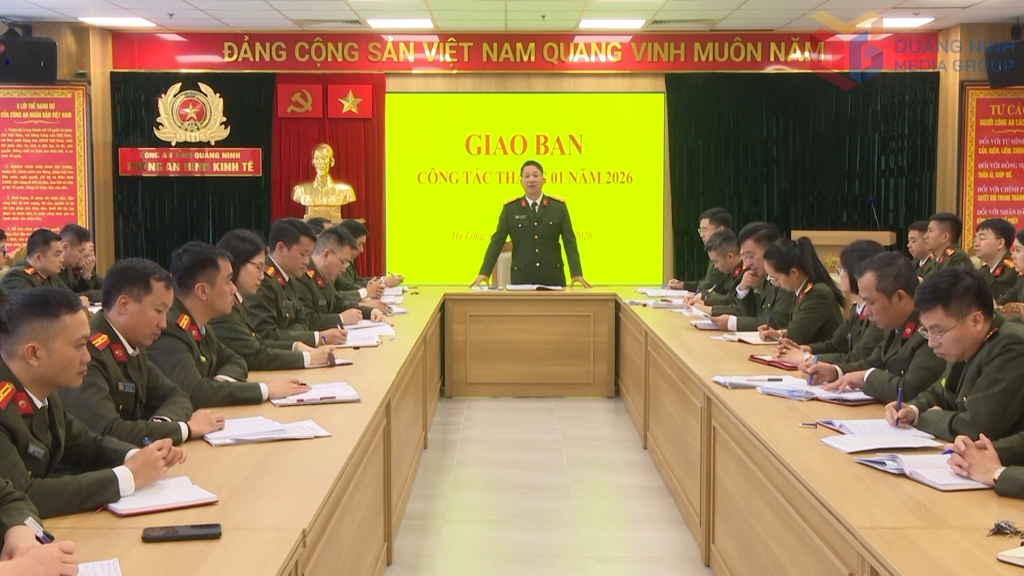 Ph&ograve;ng ANKT (C&ocirc;ng an tỉnh Quảng Ninh) quyết t&acirc;m triển khai thắng lợi c&aacute;c nhiệm vụ ngay từ ng&agrave;y đầu th&aacute;ng đầu năm 2026, trước mắt l&agrave; g&oacute;p phần bảo vệ tuyệt đối an to&agrave;n Đại hội Đảng to&agrave;n quốc lần thứ XIV