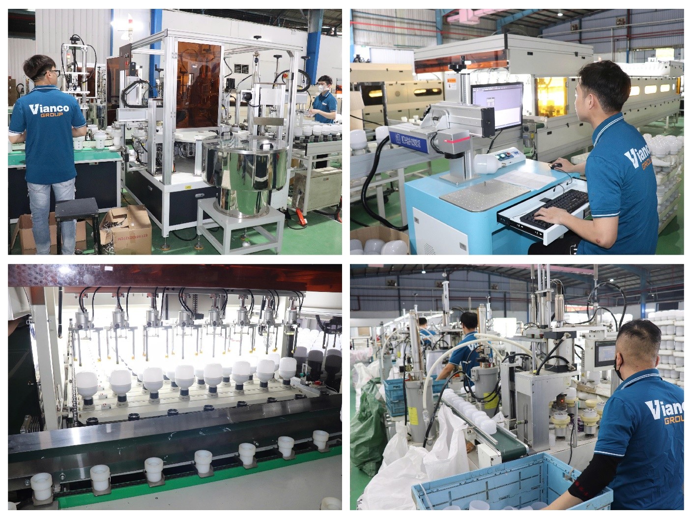 Hệ thống dây chuyền sản xuất tại các nhà máy của Vianco đang được vận hành tối đa công suất, đảm bảo nguồn cung dồi dào cho thị trường chiếu sáng dịp Tết 2026 Hệ thống dây chuyền sản xuất tại các nhà máy của Vianco đang được vận hành tối đa công suất, đảm bảo nguồn cung dồi dào cho thị trường chiếu sáng dịp Tết 2026