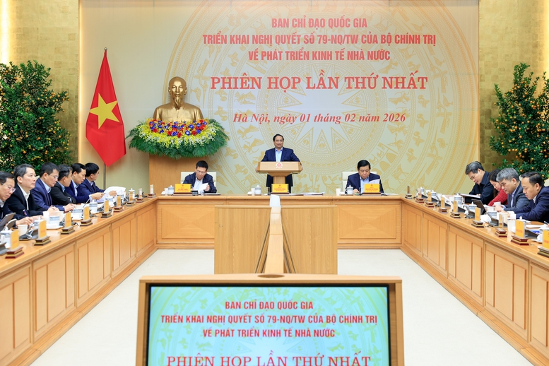 Thủ tướng chủ trì phiên họp thứ nhất Ban Chỉ đạo triển khai Nghị quyết số 79 về phát triển kinh tế nhà nước
