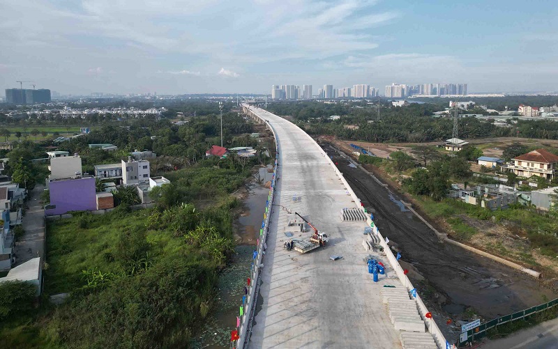 Vành đai 3 TP. HCM tăng tốc thi công xuyên Tết để kịp tiến độ
