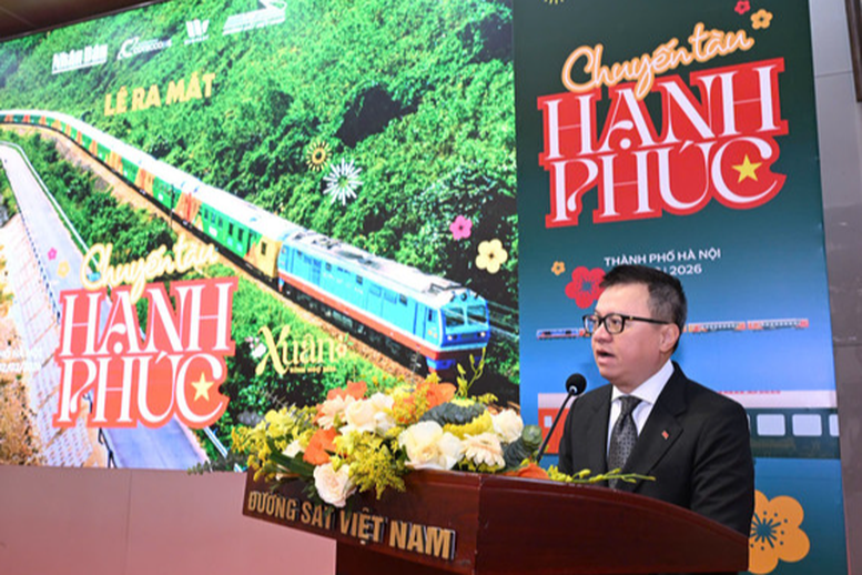 Ông Lê Quốc Minh, Tổng Biên tập Báo Nhân Dân, Phó Trưởng ban Tuyên giáo và Dân vận Trung ương, Chủ tịch Hội Nhà báo Việt Nam phát biểu tại lễ ra mắt. Ông Lê Quốc Minh, Tổng Biên tập Báo Nhân Dân, Phó Trưởng ban Tuyên giáo và Dân vận Trung ương, Chủ tịch Hội Nhà báo Việt Nam phát biểu tại lễ ra mắt.