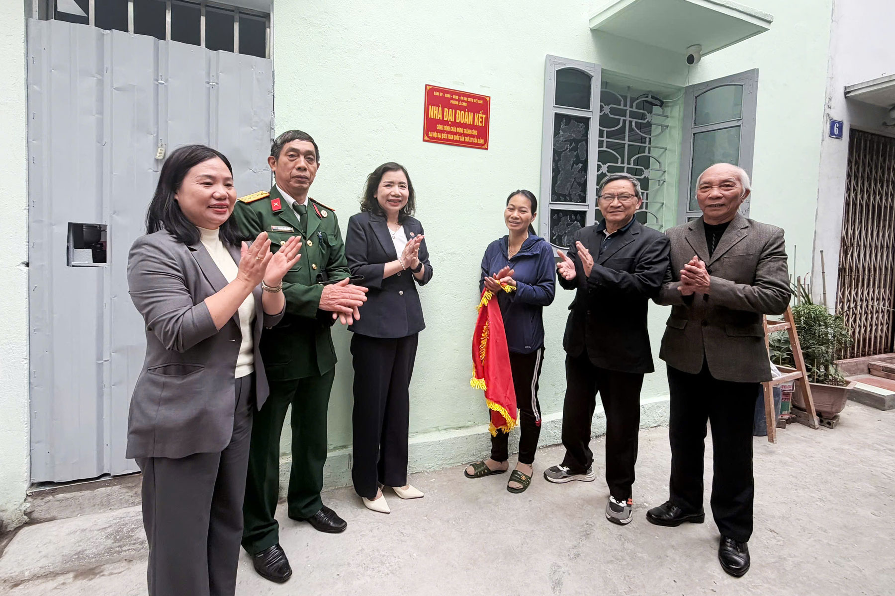 Khánh thành công trình nhà “Đại đoàn kết” cho các hộ khó khăn trên địa bàn phường Lê Chân