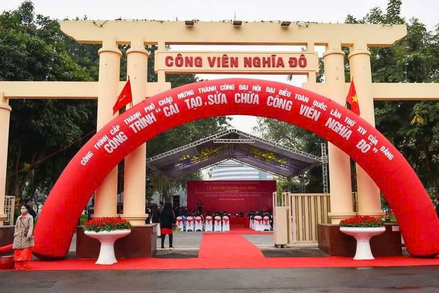 Công viên Nghĩa Đô – “hòn ngọc xanh” hồi sinh giữa lòng Thủ đô