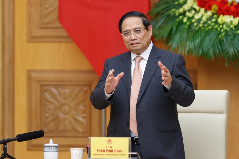 Thủ tướng Phạm Minh Chính phát biểu tại buổi tiếp các doanh nghiệp Thụy Sĩ và châu Âu - Ảnh: VGP/Nhật Bắc Thủ tướng Phạm Minh Chính phát biểu tại buổi tiếp các doanh nghiệp Thụy Sĩ và châu Âu - Ảnh: VGP/Nhật Bắc