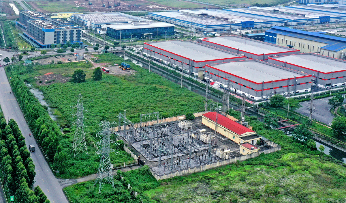 Trạm biến áp 110kV Vân Trung, cấp điện cho Khu công nghiệp Vân Trung. Trạm biến áp 110kV Vân Trung, cấp điện cho Khu công nghiệp Vân Trung.
