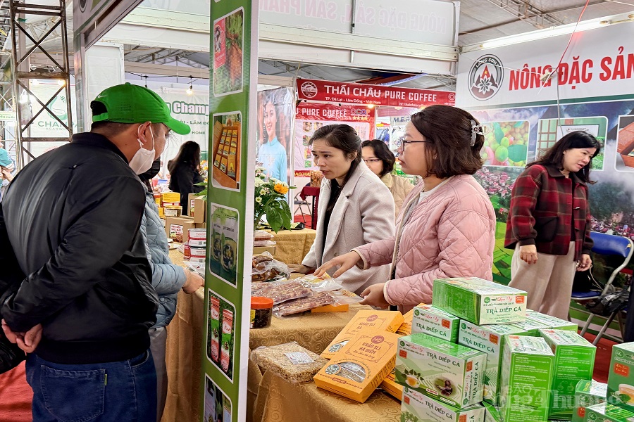 Gian hàng OCOP Lâm Đồng xuân 2026 Gian hàng OCOP Lâm Đồng xuân 2026