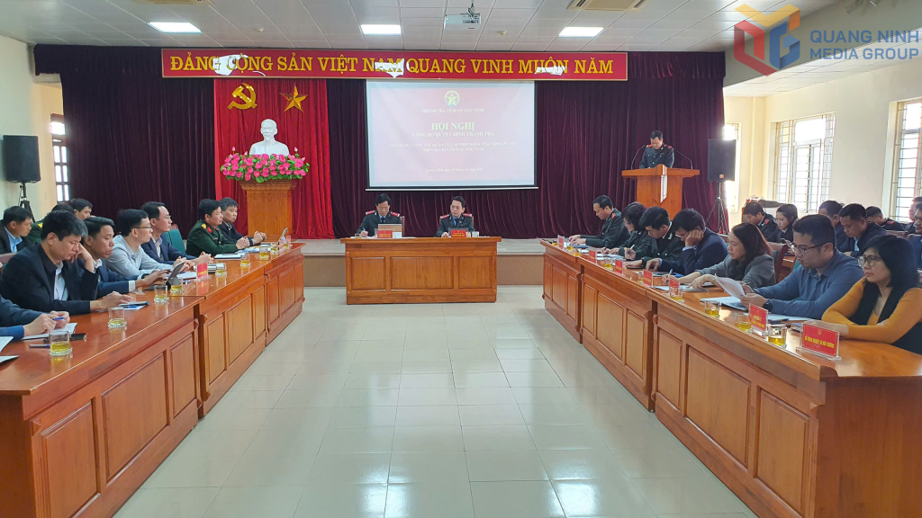 Quảng Ninh công bố quyết định thanh tra công tác quản lý, cấp phép, khai thác khoáng sản