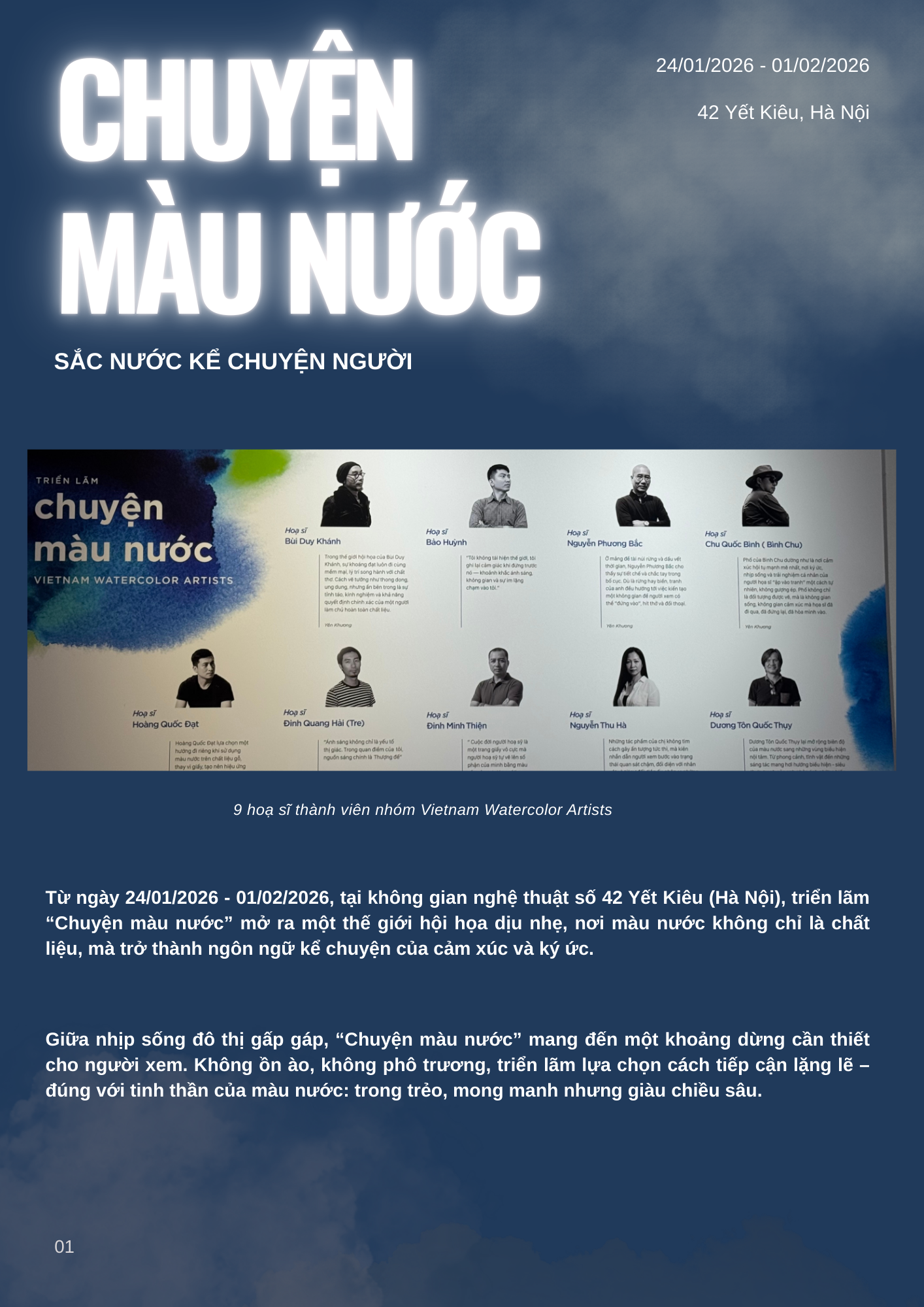 Chuyện màu nước, sắc nước kể chuyện người