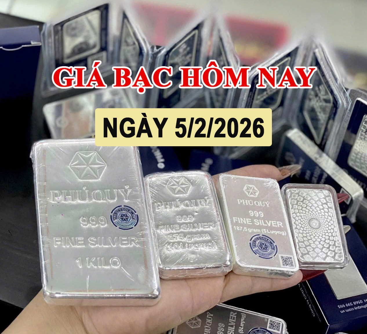 Giá bạc hôm nay 5/2: Đồng loạt tăng