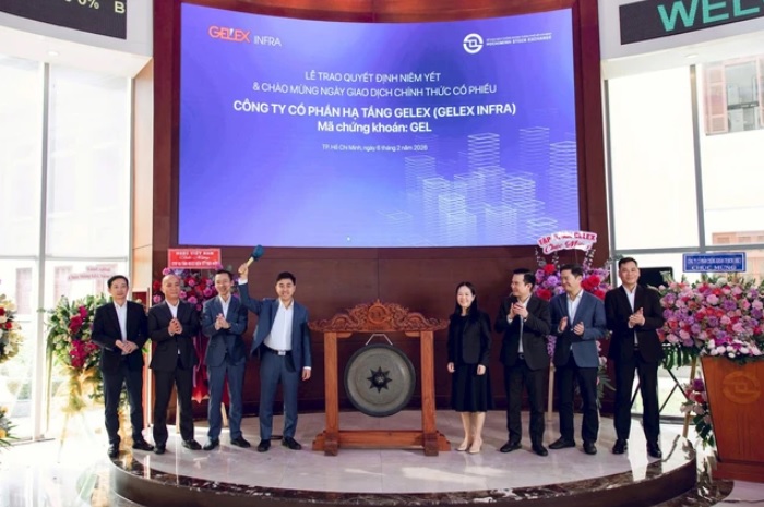 Hạ tầng GELEX (GEL) tăng kịch trần phiên giao dịch đầu tiên