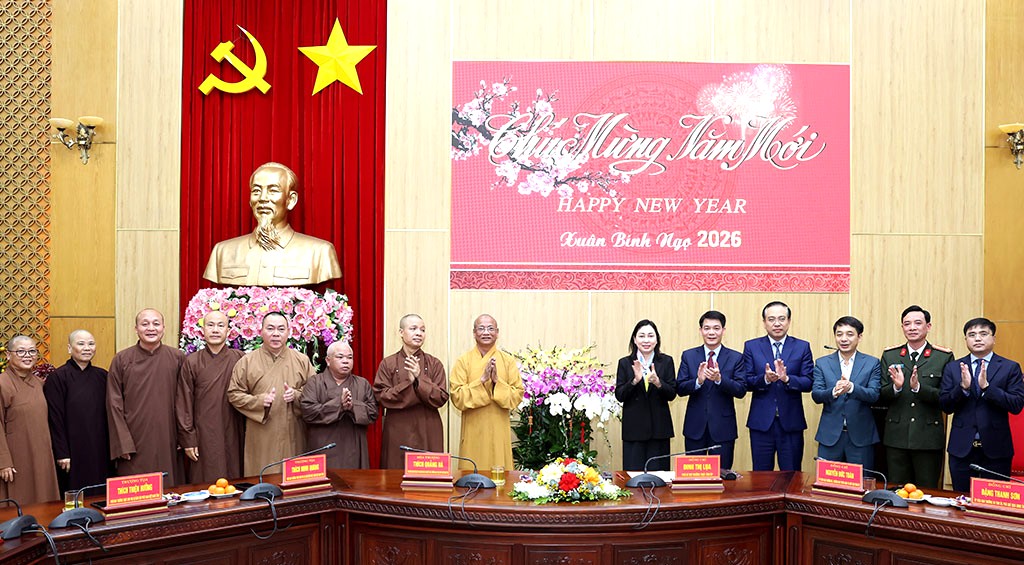 Lãnh đạo tỉnh Ninh Bình đón tiếp các đoàn tôn giáo đến thăm, chúc Tết Nguyên đán Bính Ngọ 2026