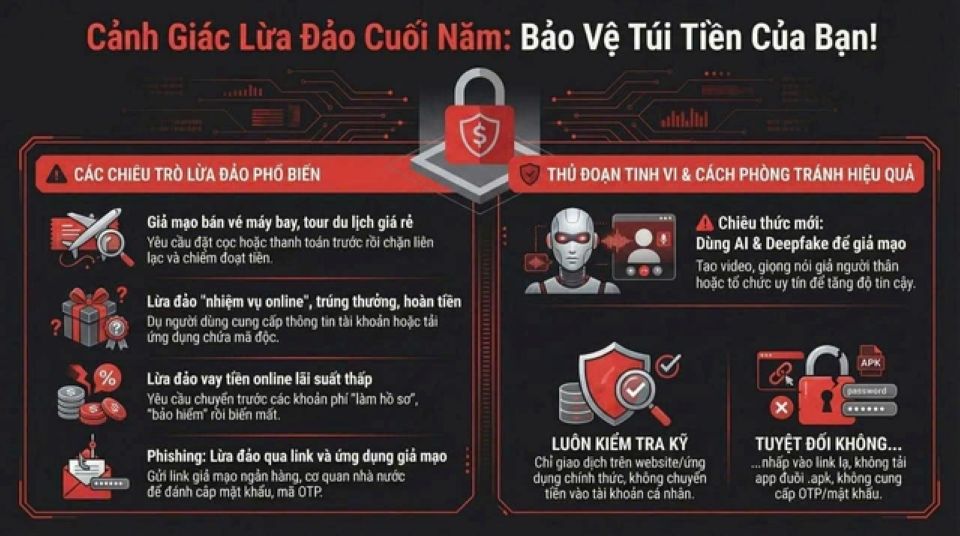Cận Tết Nguyên đán: Bẫy lừa đảo dày đặc, mất tiền chỉ trong vài phút lơ là