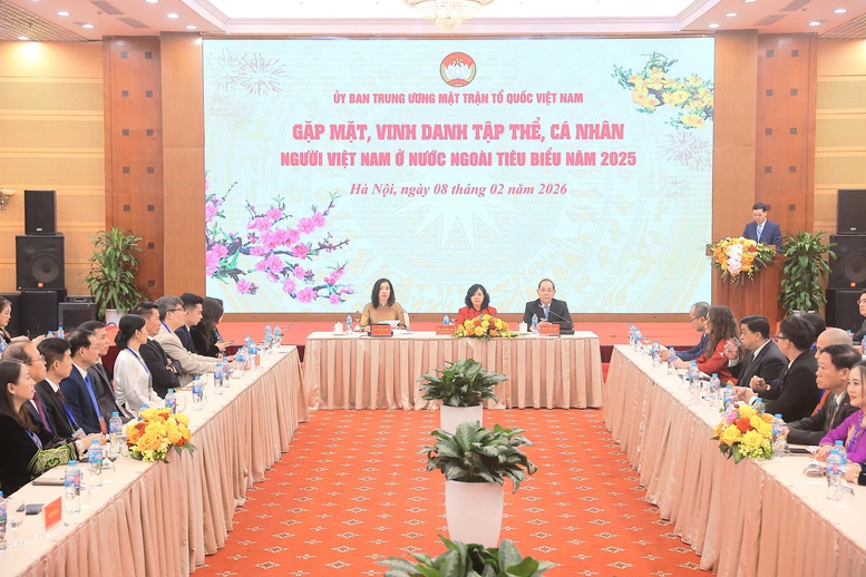 Ủy ban Trung ương MTTQ Việt Nam gặp mặt, vinh danh kiều bào tiêu biểu năm 2025