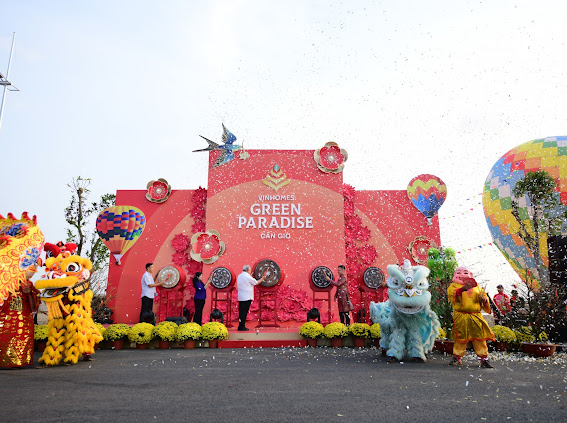 Lễ hội Xu&acirc;n Cần Giờ tại Khu đ&ocirc; thị Vinhomes Green Paradise được diễn ra xuy&ecirc;n Tết từ ng&agrave;y 7-28/2/2026.