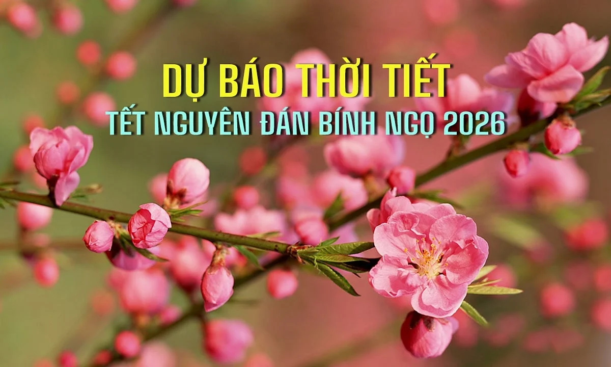 Dự báo thời tiết dịp nghỉ Tết Nguyên đán 2026: Bắc Bộ trưa chiều hửng nắng, đêm và sáng rét