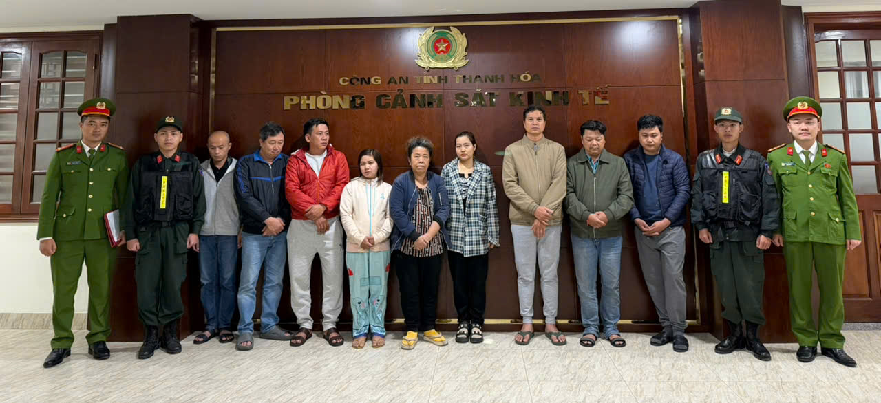 Nh&oacute;m đối tượng trong đường d&acirc;y sản xuất, ti&ecirc;u thụ thực phẩm chức năng v&agrave; thuốc chữa bệnh giả bị bắt giữ