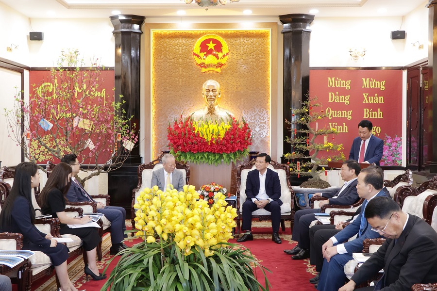 L&atilde;nh đạo tỉnh L&acirc;m Đồng tiếp x&atilde; giao v&agrave; l&agrave;m việc với C&ocirc;ng ty TNHH Tập đo&agrave;n X&acirc;y dựng T&ocirc; Thương