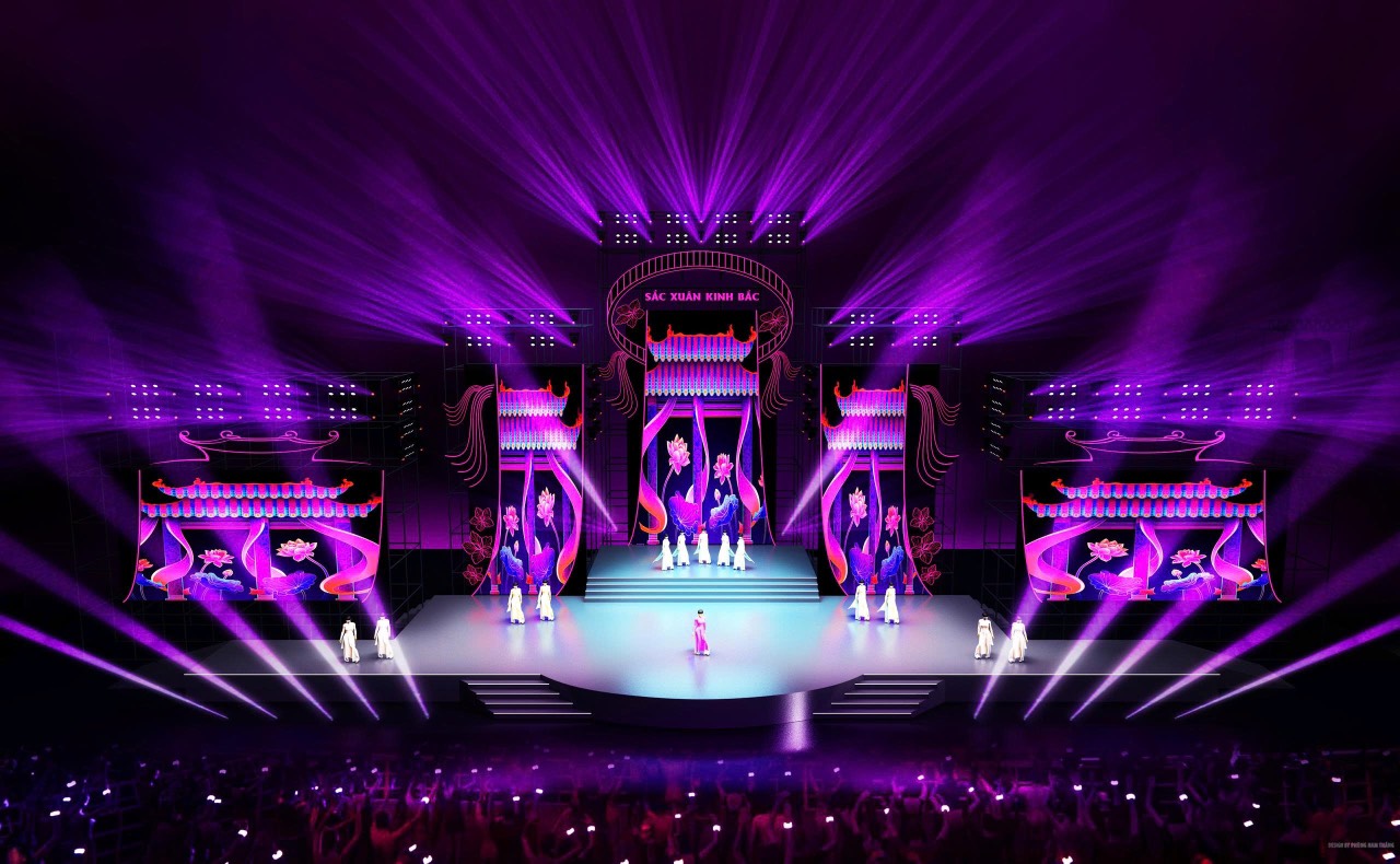 Đ&ecirc;m nhạc c&oacute; sự g&oacute;p mặt của d&agrave;n sao nổi tiếng từ Trung ương đến địa phương