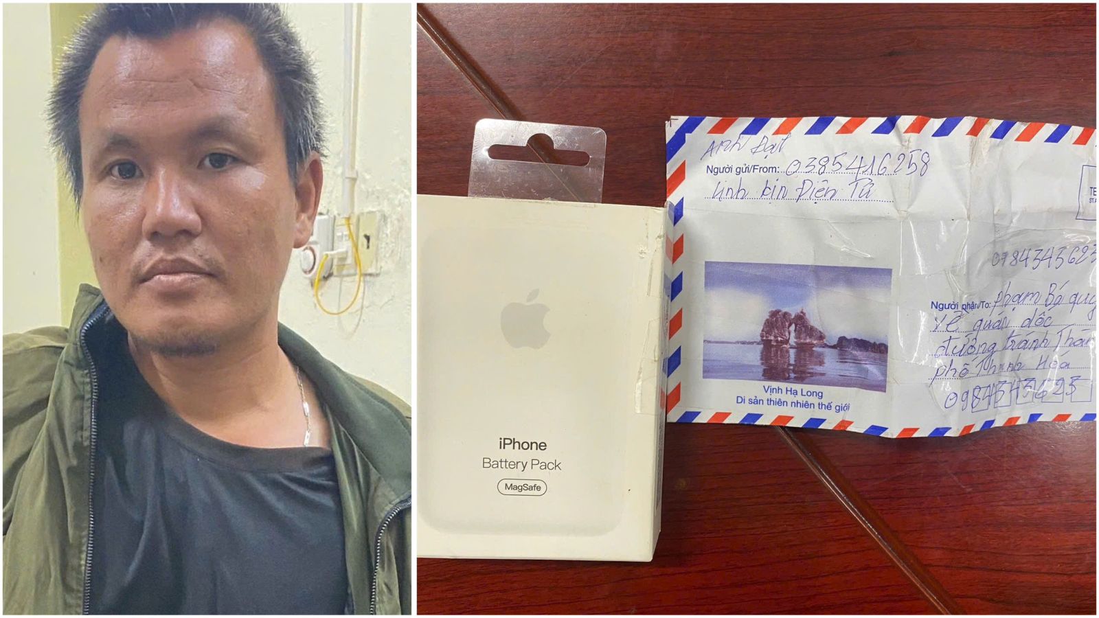 Đối tượng Phạm B&aacute; Quyền v&agrave; tang vật