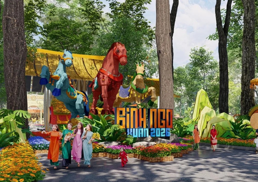 Hội hoa Xuân TP. HCM 2026: Rực rỡ sắc hoa, khát vọng vươn mình