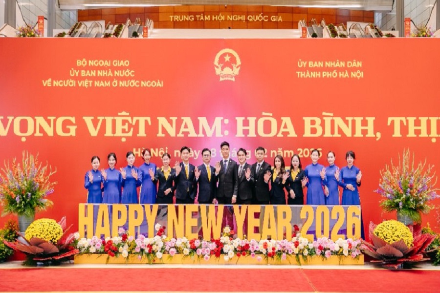 Thương hiệu Đ&ocirc;i d&eacute;p đồng h&agrave;nh c&ugrave;ng Xu&acirc;n Qu&ecirc; hương 2026 Gắn kết kiều b&agrave;o qua văn h&oacute;a tr&agrave; di sản. Ảnh: Đ&ocirc;i D&eacute;p