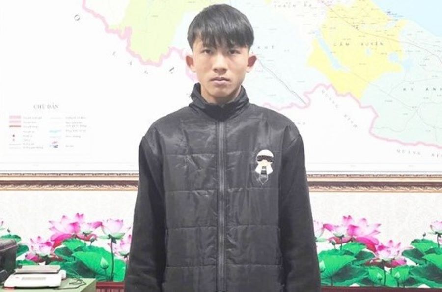 Đối tượng Nguyễn Viết T&agrave;i tại cơ quan C&ocirc;ng an