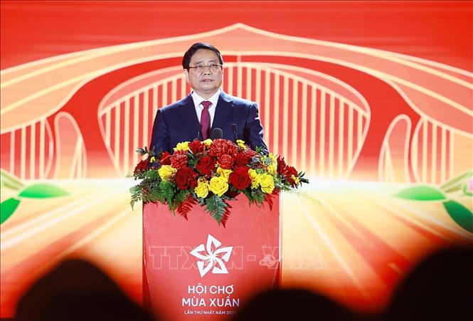 Thủ tướng Ch&iacute;nh phủ Phạm Minh Ch&iacute;nh ph&aacute;t biểu tại buổi lễ bế mạc