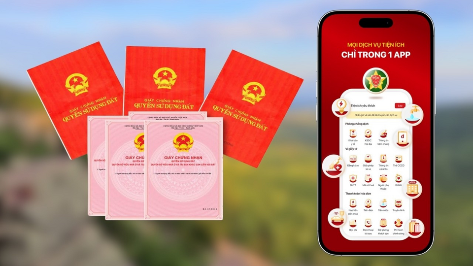 Sổ đỏ điện tử trên VNeID có hiệu lực