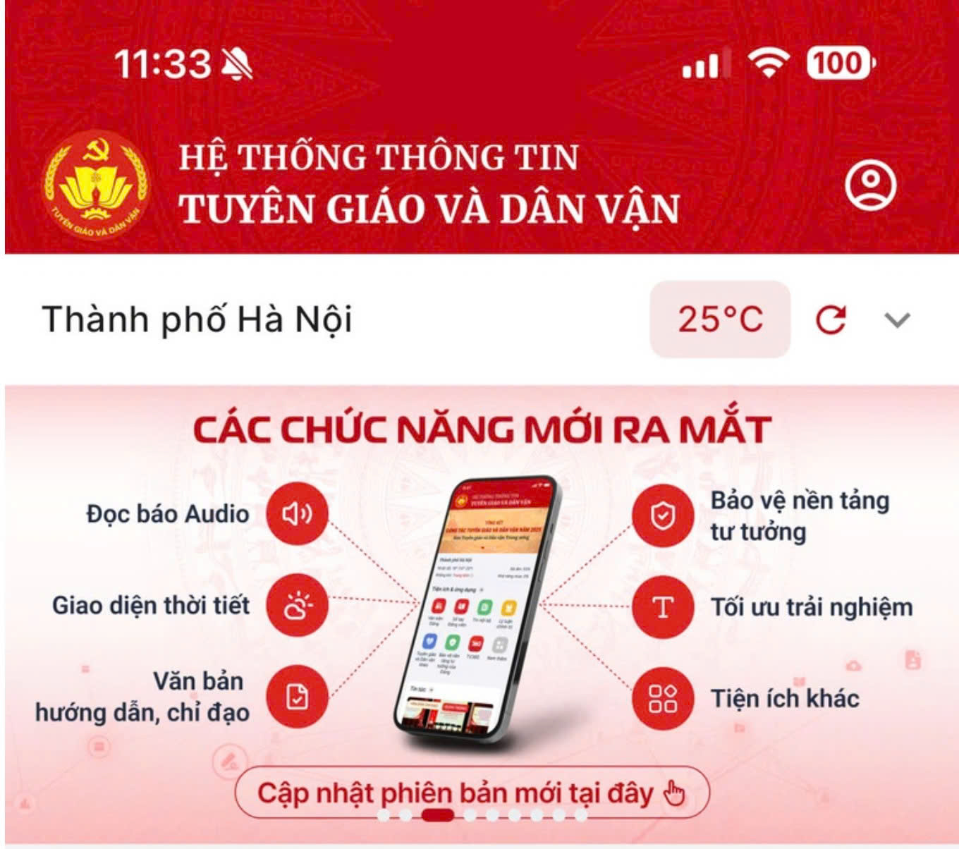 Ứng dụng Tuyên giáo và Dân vận: Kênh thông tin chính thống của Đảng trên không gian số