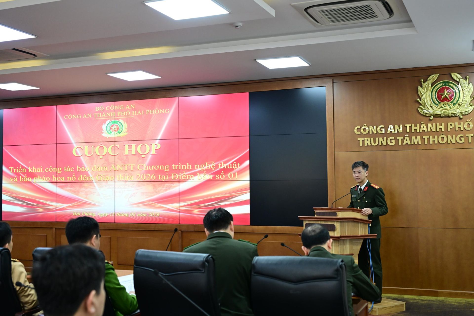 Công an Hải Phòng triển khai kế hoạch bảo đảm ANTT Chương trình nghệ thuật và bắn pháo hoa đêm Giao thừa