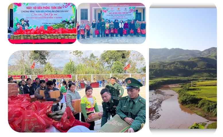 Những m&oacute;n qu&agrave; tuy gi&aacute; trị kh&ocirc;ng lớn, nhưng chứa đựng sự quan t&acirc;m, l&agrave; lời ch&uacute;c xu&acirc;n ấm &aacute;p gửi đến từng gia đ&igrave;nh nơi ph&ecirc;n dậu Tổ quốc - Ảnh: Si Pa Ph&igrave;n