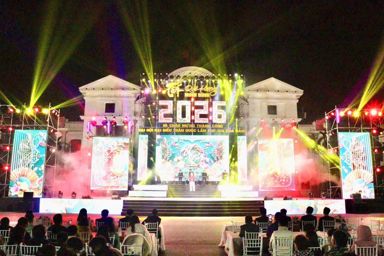 Ninh Bình: Chương trình nghệ thuật chào năm mới 2026