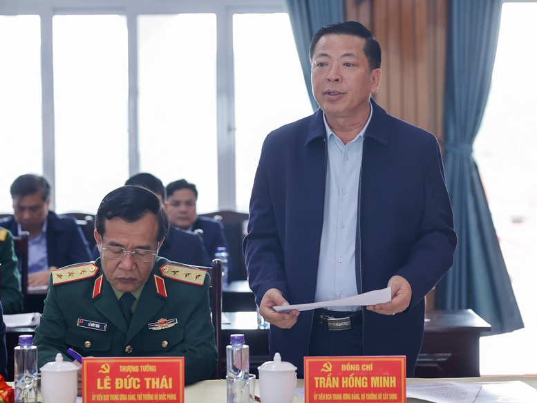 Bộ trưởng Bộ X&acirc;y dựng Trần Hồng Minh ph&aacute;t biểu - Ảnh: VGP/Nhật Bắc