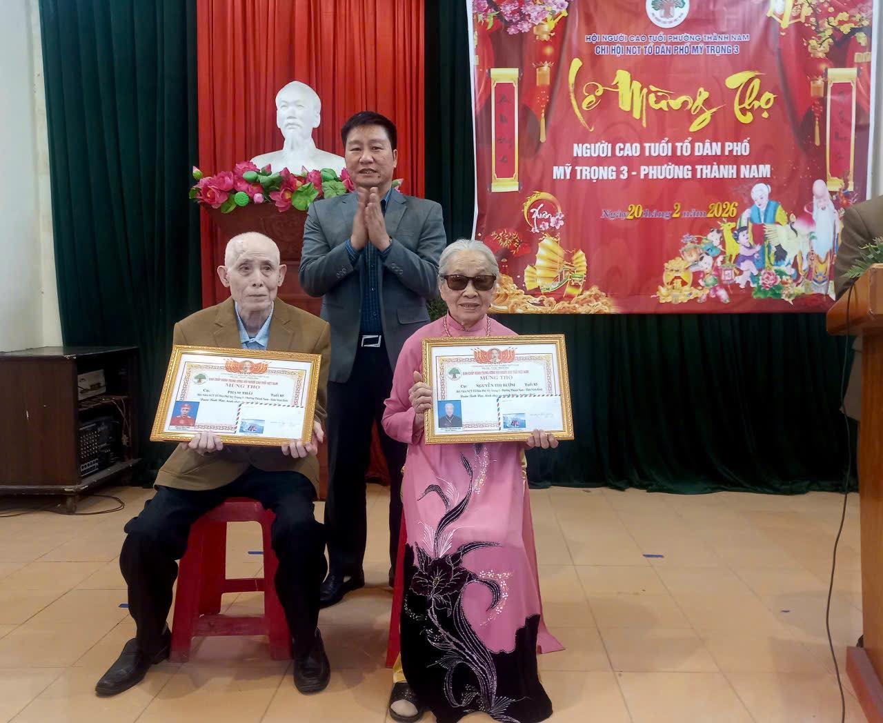 Phường Thành Nam: tổ chức Lễ mừng thọ các cụ cao niên Xuân Bính Ngọ 2026