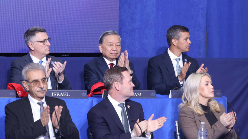 Tổng B&iacute; thư T&ocirc; L&acirc;m dự Phi&ecirc;n khai mạc Hội đồng H&ograve;a b&igrave;nh về Gaza. (Ảnh: TTXVN)