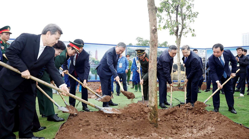 Tổng Bí thư Tô Lâm dự Lễ phát động Tết trồng cây tại Hà Nội