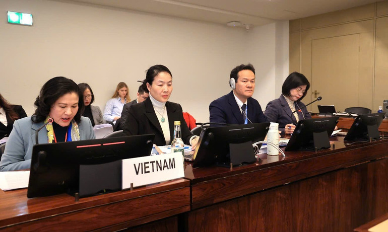 Đại sứ Mai Phan Dũng v&agrave; Đo&agrave;n đại biểu li&ecirc;n ng&agrave;nh Việt Nam tham dự Phi&ecirc;n bảo vệ B&aacute;o c&aacute;o quốc gia lần thứ 9 về thực thi C&ocirc;ng ước x&oacute;a bỏ mọi h&igrave;nh thức ph&acirc;n biệt đối xử chống lại phụ nữ (CEDAW).