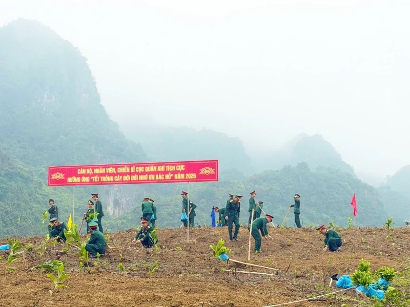 Cục Quân khí phát động “Tết trồng cây đời đời nhớ ơn Bác Hồ” tại Thanh Hóa