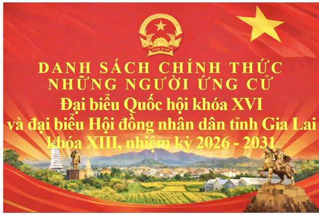 Gia Lai: 26 người ứng cử đại biểu Quốc hội khóa XVI