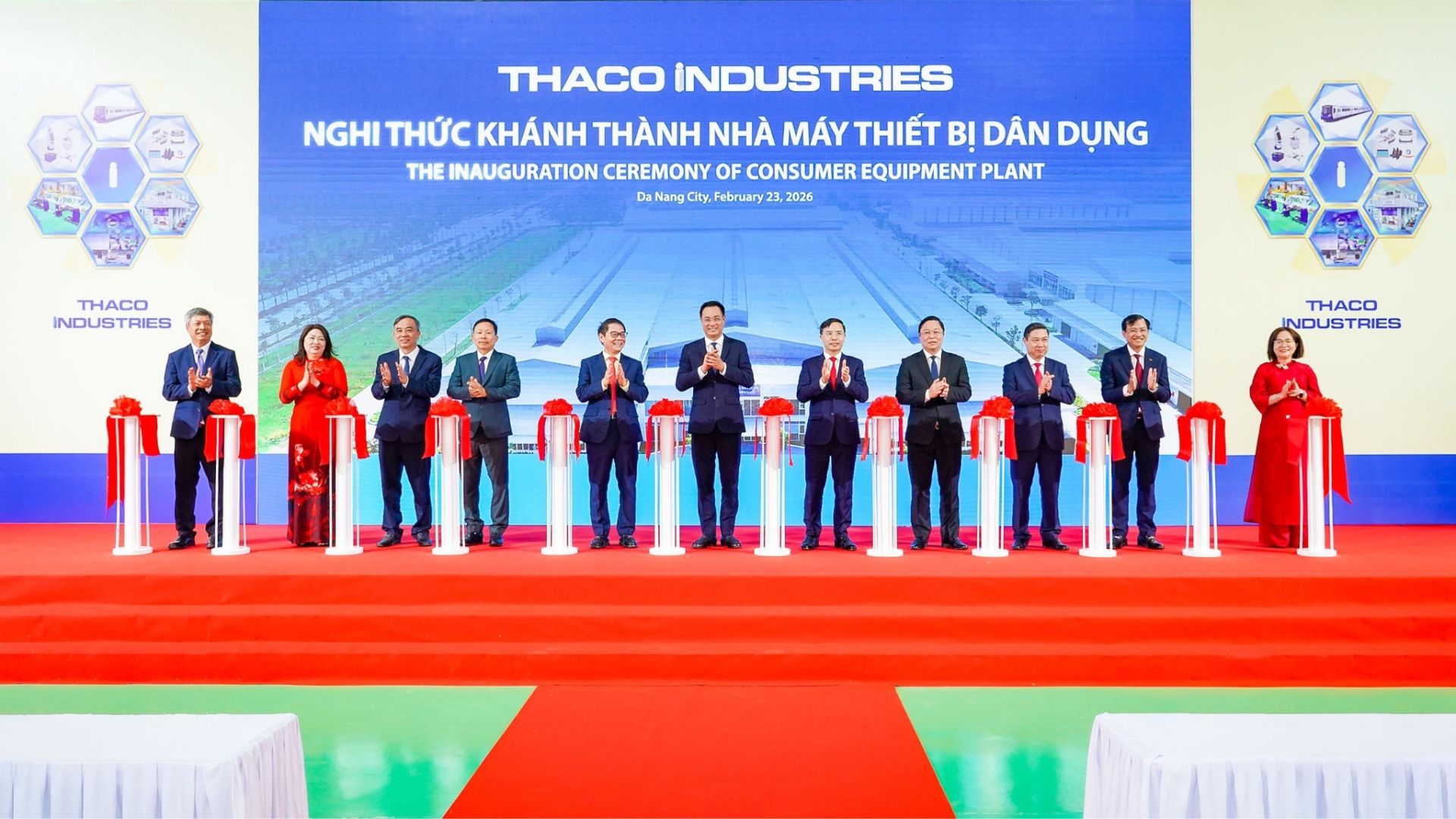 Nghi thức khánh thành Nhà máy Thiết bị Dân dụng Nghi thức khánh thành Nhà máy Thiết bị Dân dụng