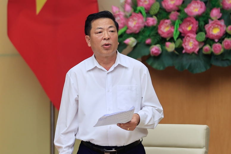 Bộ trưởng Bộ Xây dựng Trần Hồng Minh báo cáo tại Phiên họp - Ảnh: VGP/Nhật Bắc Bộ trưởng Bộ Xây dựng Trần Hồng Minh báo cáo tại Phiên họp - Ảnh: VGP/Nhật Bắc