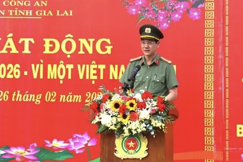 Công an tỉnh Gia Lai phát động "Tết trồng cây - Vì một Việt Nam xanh"