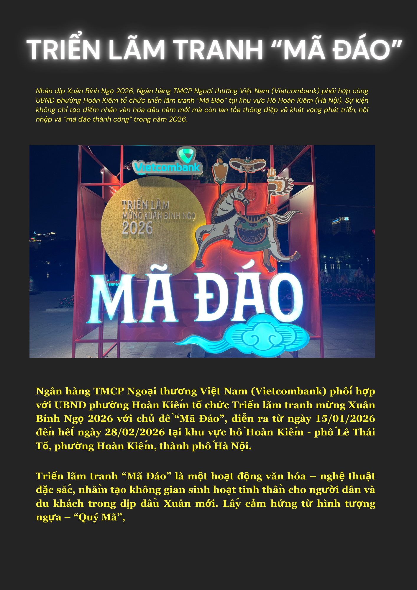 Triển lãm tranh “Mã Đáo”