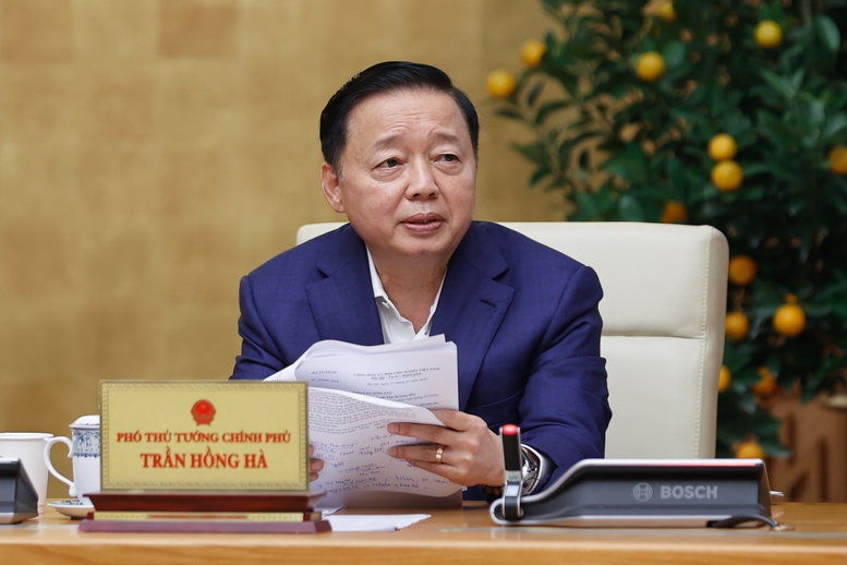 Ph&oacute; Thủ tướng Ch&iacute;nh phủ Trần Hồng H&agrave; ph&aacute;t biểu - Ảnh: VGP/Nhật Bắc