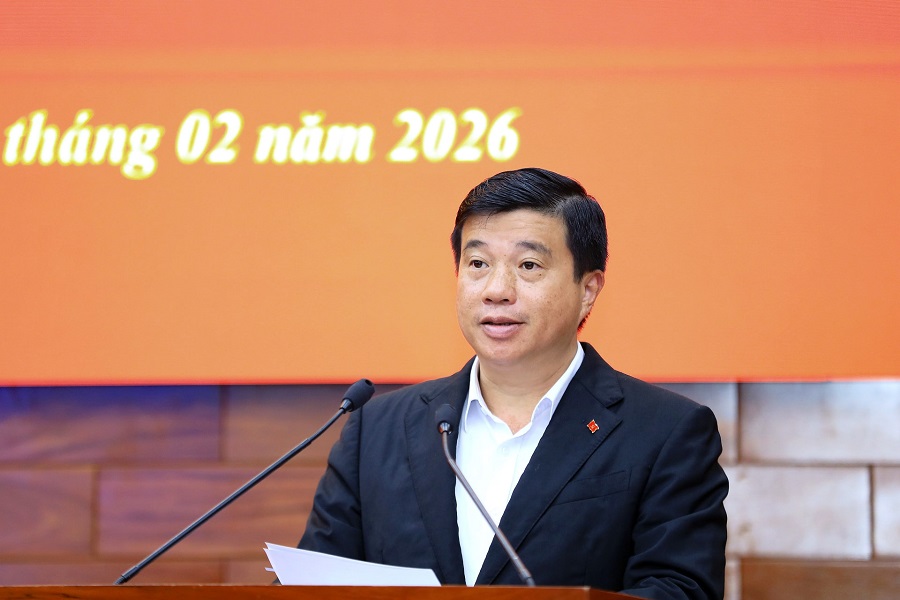 B&iacute; thư Tỉnh ủy L&acirc;m Đồng Y Thanh H&agrave; Ni&ecirc; Kđăm ph&aacute;t biểu kết th&uacute;c Hội nghị lần thứ 6 của Ban Chấp h&agrave;nh Đảng bộ tỉnh