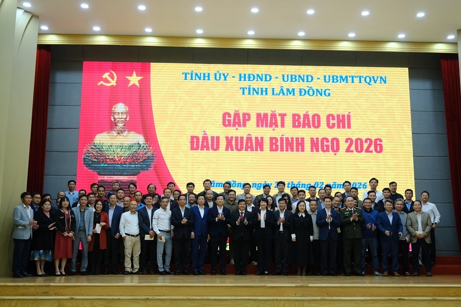 Tỉnh ủy Lâm Đồng gặp mặt báo chí đầu xuân Bính Ngọ 2026