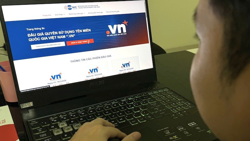 Lần đầu tổ chức đấu giá tên miền quốc gia “.vn” 2 ký tự