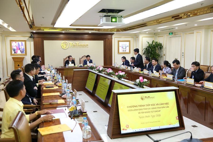 Quang cảnh buổi l&agrave;m việc. (Ảnh: T&T Group)