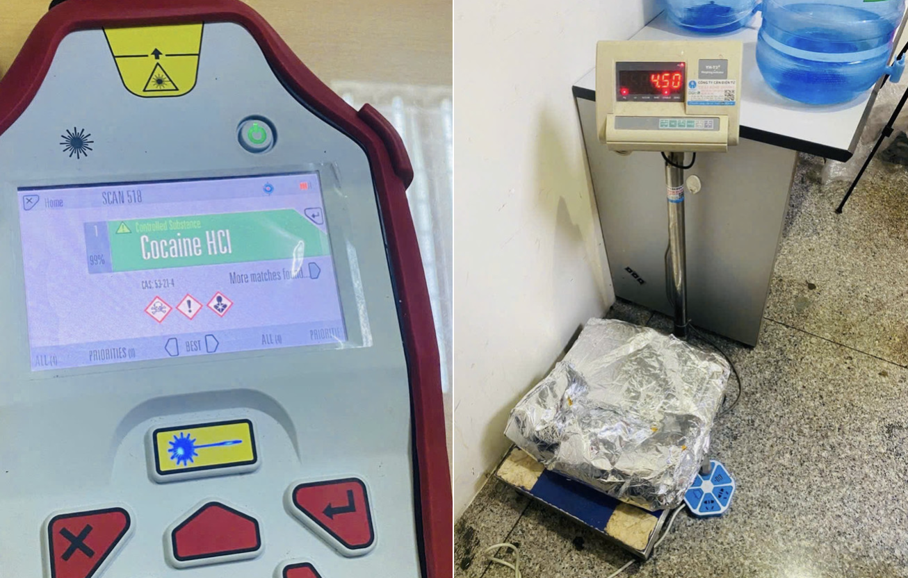 Bắt giữ nữ hành khách quốc tịch Thái Lan vận chuyển 4,5 kg cocain tại Tân Sơn Nhất