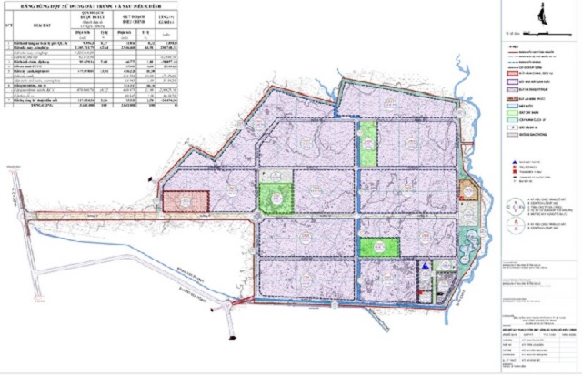 Quy hoạch ph&acirc;n khu tỷ lệ 1/2000 KCN C&aacute;t Trinh. Ảnh: VH